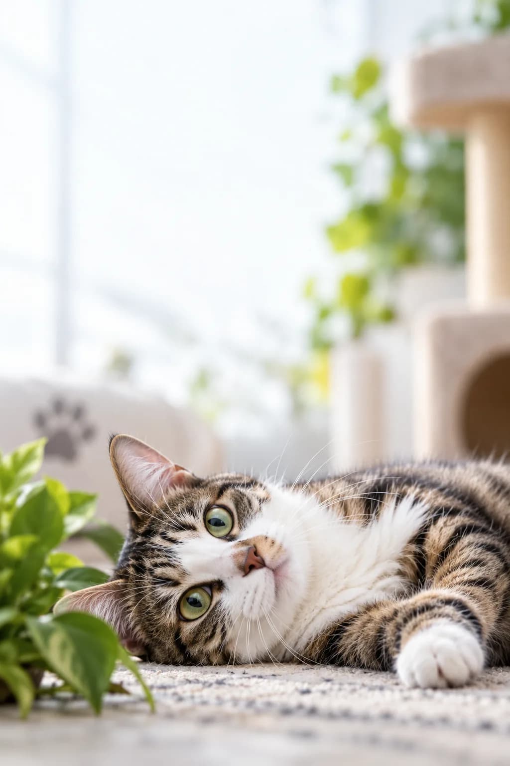 Gato que representa prevención y tenencia responsable